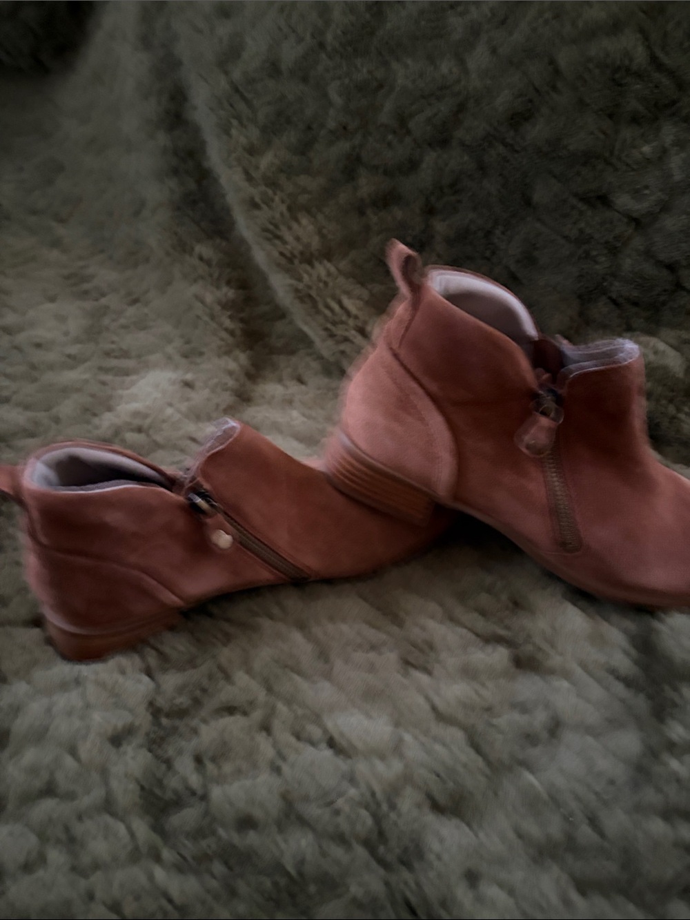 Munro Women's Ankle Booties in Rust/Cognac Brown